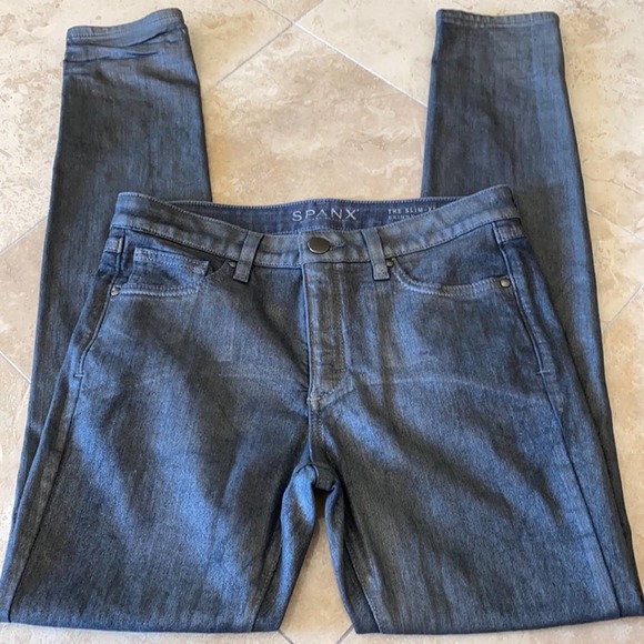 Spanx Grey Metallic The Slim X Skinny Size: 27 - Picture 2 of 5